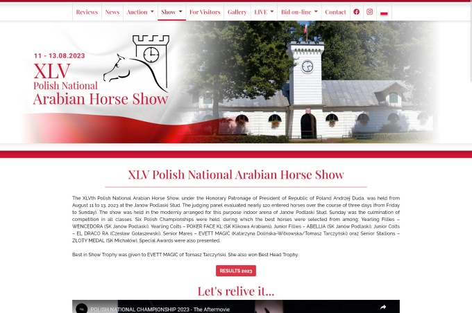 XLV Polish National Arabian Horse Show